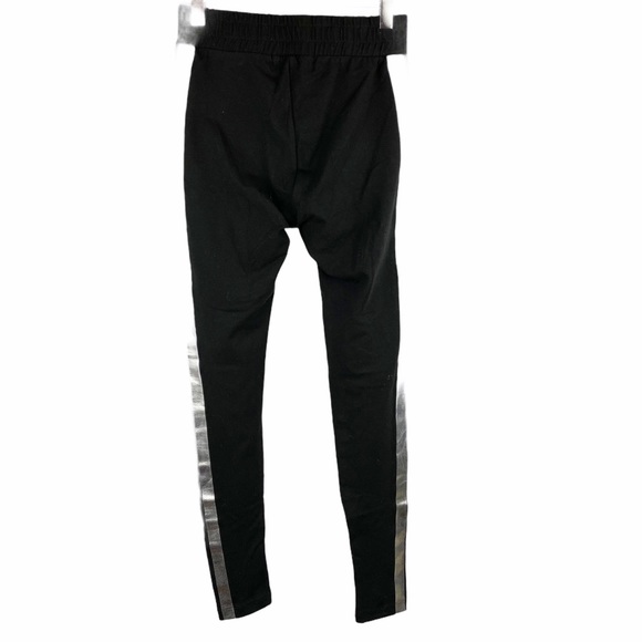 Wildfox High Rise Silver Stripe Zipper Leggings XS - Picture 4 of 7